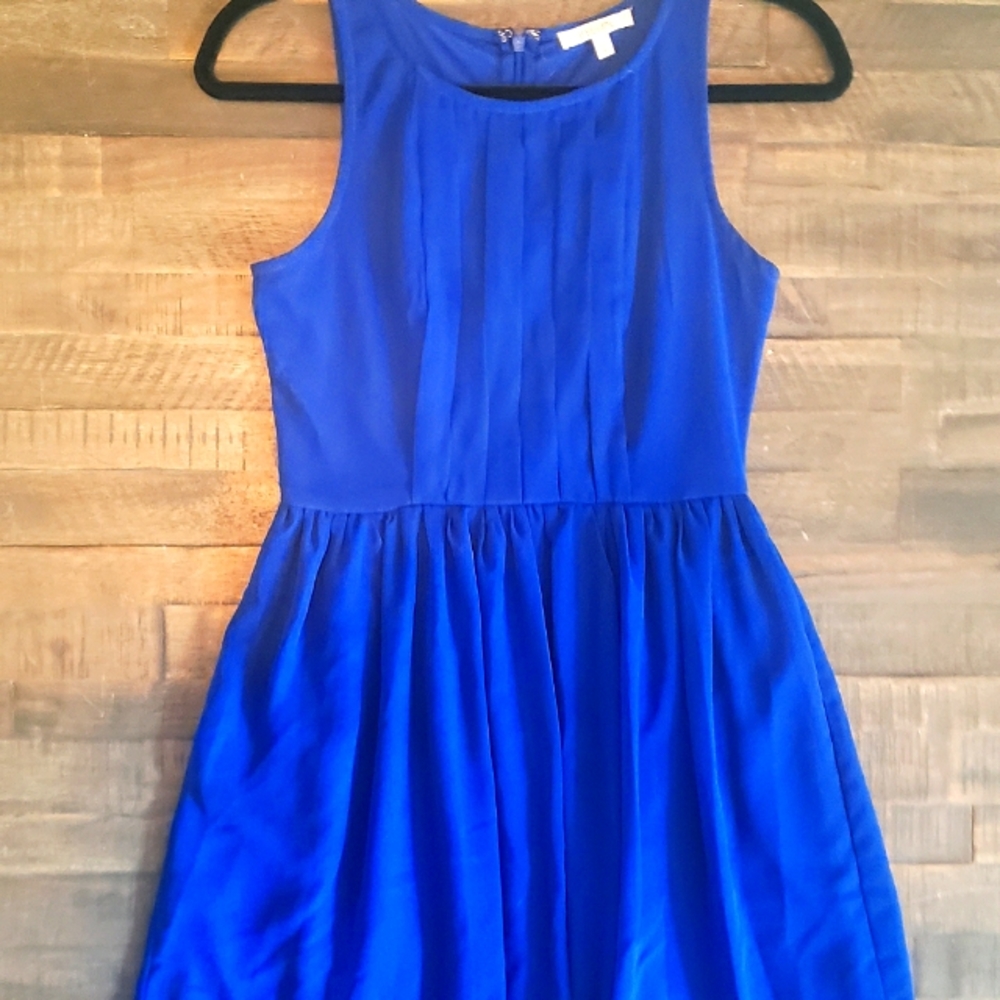 Delia's high neck line blue flow dress
